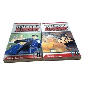 Full Metal Alchemist Graphic Novel Book Manga Volume 3 and 4 Hiromu Arakawa